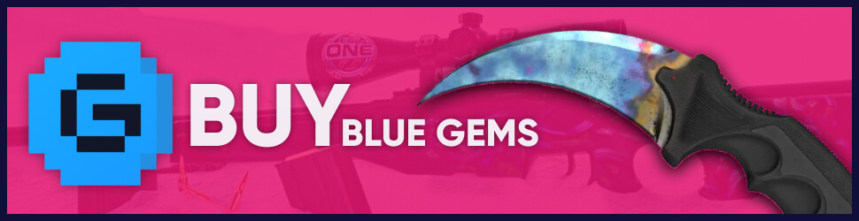 Karambit Blue Gem Pink - Gamerpay