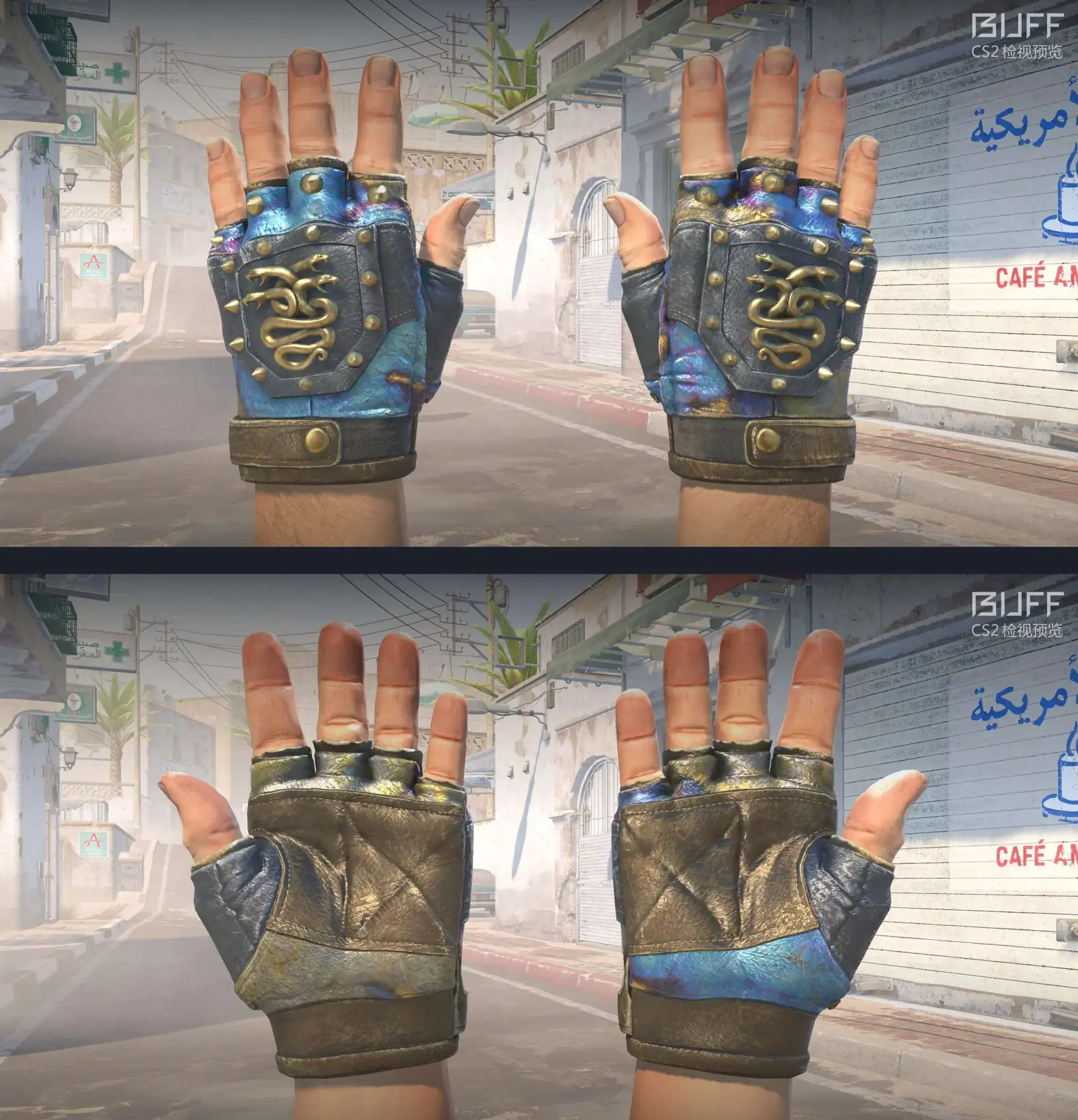 CS2 Hydra Gloves Case Hardened Seed Pattern 399